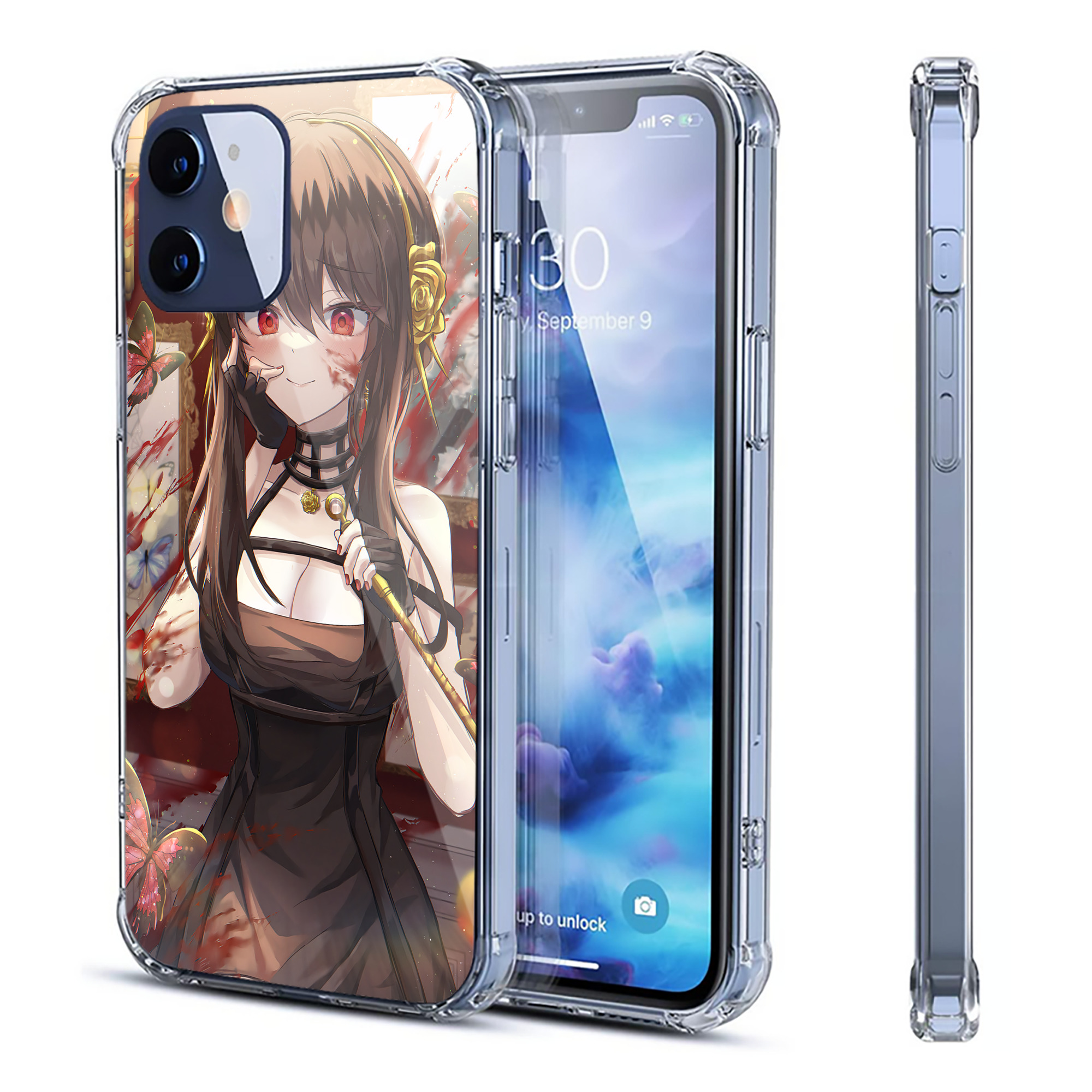 （画像用） SPY×FAMILY间谍家家酒 【iPhone 12シリーズ対応】透明スマホケース（クリアソフトケース）